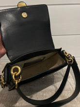 Chloé Bag, Black Calfskin & Suede Large Tess Crossbody Bag