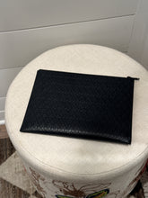 Saint Laurent Bag, Black Leather Logo Clutch