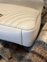 Gucci Bag, White Leather GG Marmont Small Shoulder Bag