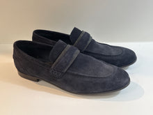 Brunello Cucinelli Shoes, Navy Suede Monili-Embellished Loafers (size 38)