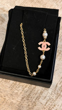 Chanel Pink Enamel CC Short Necklace