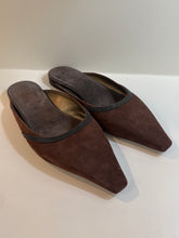 Brunello Cucinelli Shoes, Brown Suede Monili-Embellished Ballerina Mules (size 38)