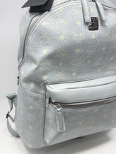 MCM Bag, Light Blue Leather Stark Medium Backpack
