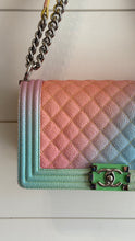 Chanel Bag, 2017 Rainbow Quilted Caviar Medium Boy Bag