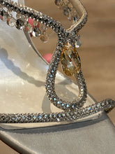 Rene Caovilla Shoes, Chantel Crystal-Embellished High-Heel Sandals (size 37.5)