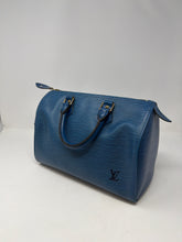 Louis Vuitton Bag, Toledo Blue Epi Leather Speedy 25 Bag