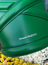 Alexander McQueen Bag, Green Calfskin Mini Curve Bucket Bag
