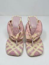 Burberry Shoes, Pink & Yellow Fabric Heeled Sandals (size 38)