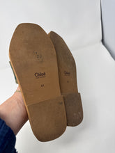 Chloé Shoes, Olive Green Woody Sandals (size 41)