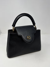 Louis Vuitton Bag, Black Taurillon Leather Capucines BB