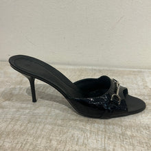 Gucci Shoes, Black Patent Leather Mules (size 40)