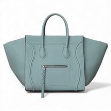 Celine Bag, Sage Pebbled Leather Medium Phantom Luggage Tote Bag