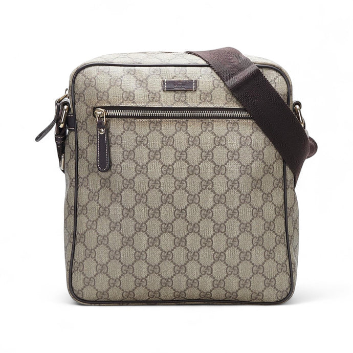 Gucci Bag, GG Plus Monogram Selleria Calfskin Medium Messenger Bag