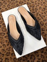 Ulla Johnson Shoes, Black Woven Raffia Mules (size 36.5)