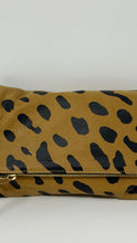 Clare V. Leopard Print Foldover Clutch