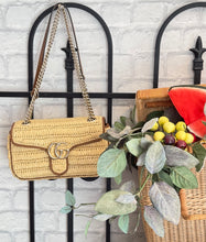Gucci Bag, Gg Marmont Woven Medium Shoulder Bag