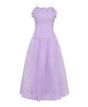 Aje. Lavender Pintucked Midi Dress