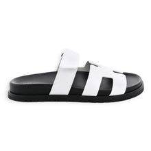 Hermes Shoes, White Calfskin Chypre Techno-Sandal (Size 36.5)