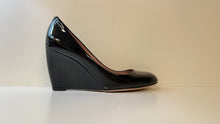 Gucci Shoes, Black Patent Leather Wedges (size 40)