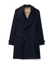 Burberry Navy Mid-length Kensington Heritage Trench Coat