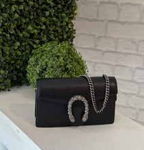 Gucci Bag, Black Pebbled Leather Dionysus Super Mini Chain Bag