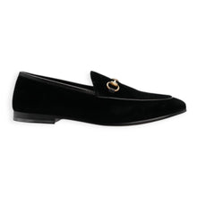 Gucci Shoes, Black Velvet Horsebit Jordaan Loafers (size 40)