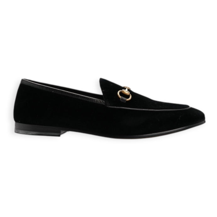 Gucci Shoes, Black Velvet Horsebit Jordaan Loafers (size 40)