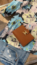 Celine Tan Grained Calfskin Triomphe Medium Strap Nino Wallet