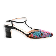 Gucci Shoes, Tweed Nappa Charlotte Matelasse T-Strap Pumps (size 39.5)