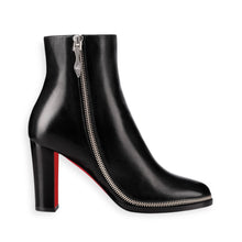 Christian Louboutin Shoes, Black Calfskin Telezip 85 Ankle Booties (size 41)