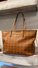 MCM Bag, Tan Visetos Monogram Coated Canvas Anya Tote