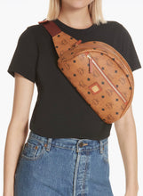 MCM Bag, Cognac Leather Cylinder Small Belt Bagm