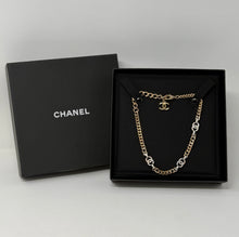 Chanel 2022 Crystal CC Chain Links Choker Necklace