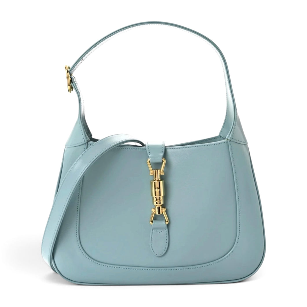 Gucci Bag, Azure Blue Boarded Dyana Lux Calfskin Small Jackie Bag