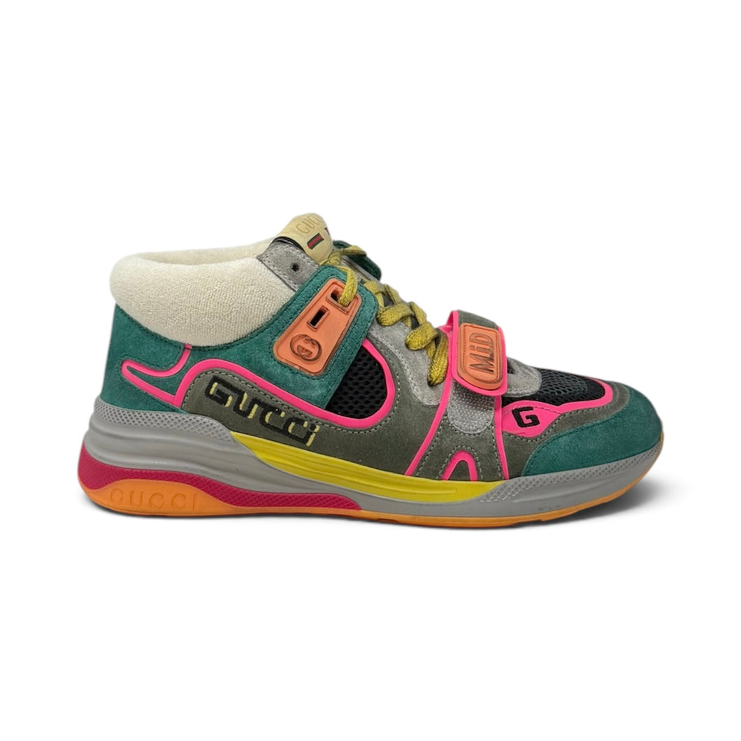 Gucci Shoes, Ultrapace Multicolor Mid-Top Sneakers (size 36.5)