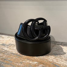 Gucci Black GG Leather Belt (size 85)