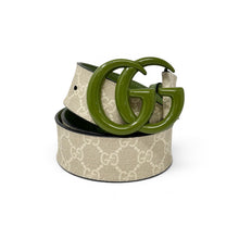 Gucci Green GG Canvas Belt (size 100)