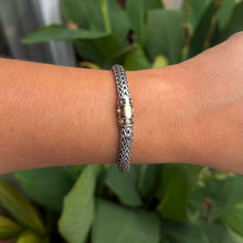 John Hardy Sterling Silver & 18k Dot Deco Bracelet