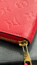 Louis Vuitton Red Empreinte Monogram Leather Zippy Wallet