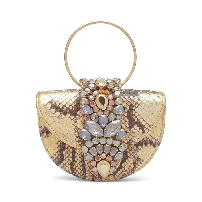 Gedebe Bag, Mini Brigitte Python Clutch