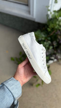 Saint Laurent Shoes, White Leather Malibu Sneakers (size 36)