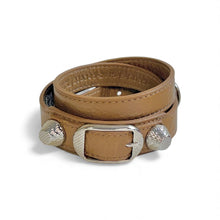 Balenciaga Giant Triple Tour Leather Bracelet