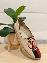 Louis Vuitton Shoes, Canvas Postcard Espadrille Flats (size 37.5)