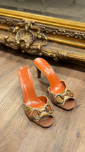 Gucci Shoes, Monogram Canvas Sunset Heels (size 37)