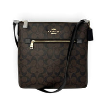 Coach Bag, Brown Signature Canvas Rowan File Crossbody