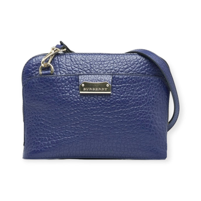 Burberry Bag, Navy Heritage Grain Leather Small Crossbody