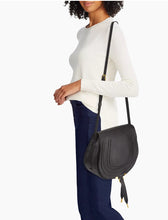 Chloé Bag, Black Medium Marcie Leather Saddle Bag