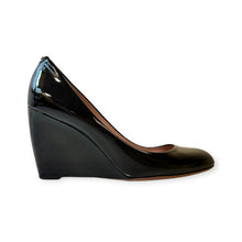 Gucci Shoes, Black Patent Leather Wedges (size 40)