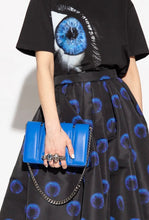 Alexander McQueen Bag, Blue Calfskin Small Slash Bag