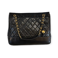 Chanel Bag, Black Lambskin Quilted Vintage Shoulder Bag